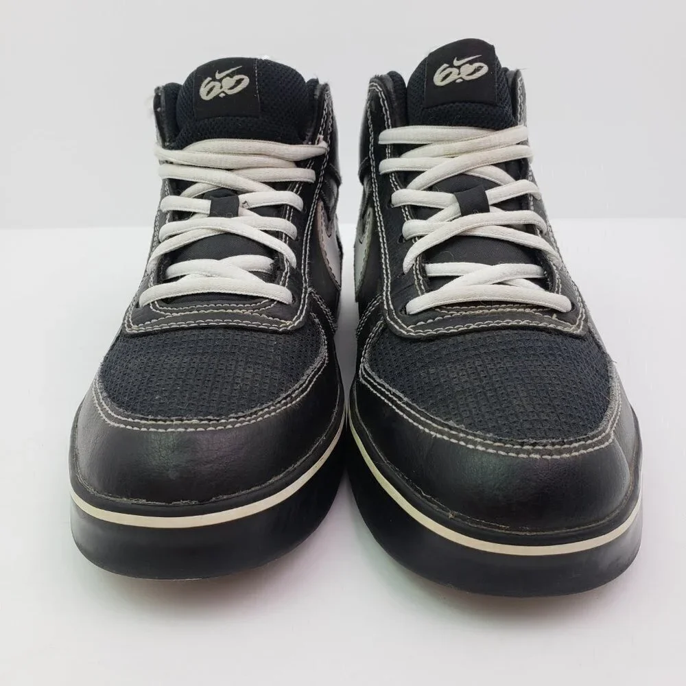 Nike Ruckus Mid Kids Size 6.5Y Womens Sz 8 Black White Sneaker Shoes 434691-003